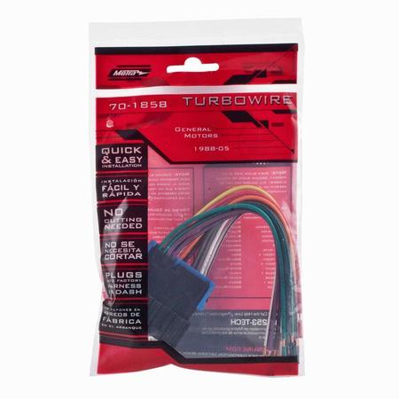 METRA ELECTRONICS GM 87 05 HARNESS 70-1858